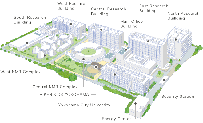 map of RIKEN YOKOHAMA Campus